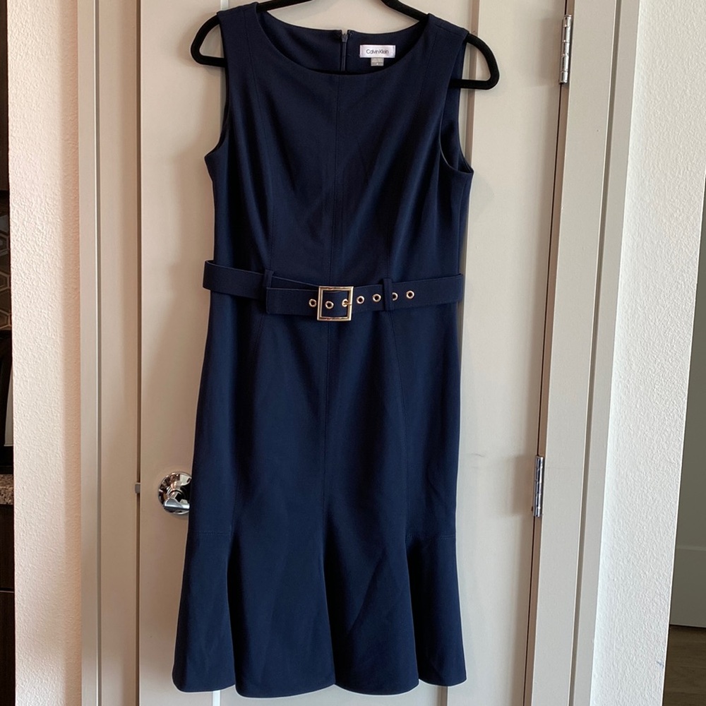 Calvin Klein Navy Dress Size 6